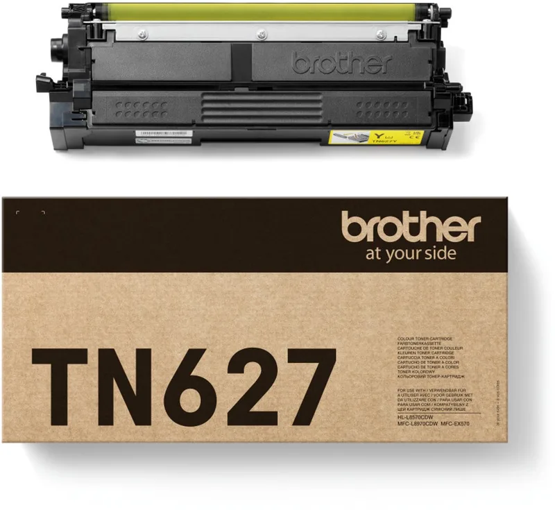 TN-627Y tonercartridge 1 stuk(s) Origineel by Brother in Yellow – product photo