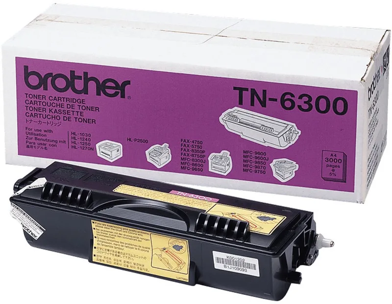 TN-6300 Tonercartridge fra Brother i Sort – produktbillede