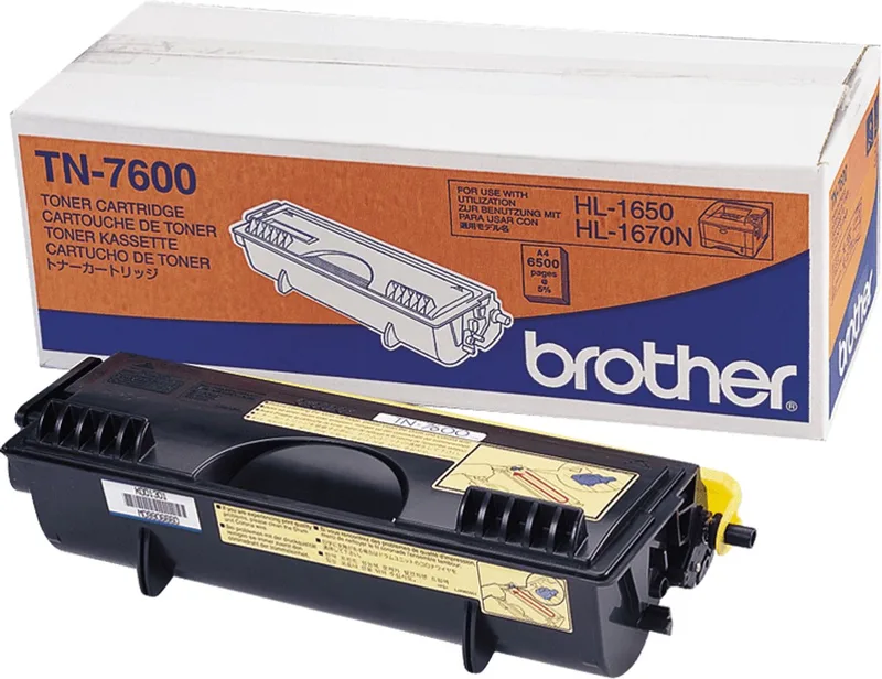 TN-7600 Tonercartridge von Brother in Schwarz – Produktfoto