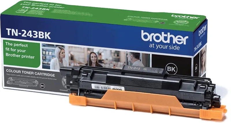 toner, 1.000 pagina's, OEM TN-243BK, 4 stuks von Brother in Schwarz – Produktfoto