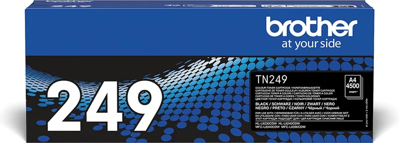 toner, 4.000 pagina's, OEM TN-249BK by Brother in Black – product photo