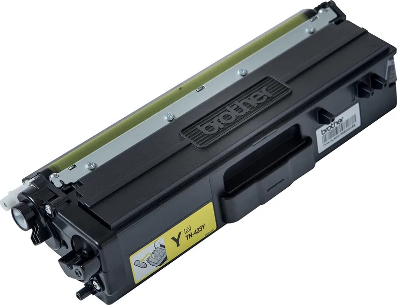 toner, 4.000 pagina's, OEM TN-423Y, 4 stuks von Brother in Gelb – Produktfoto