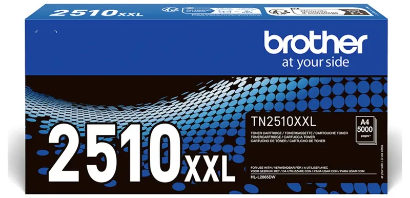 toner, 5.000 pagina's, OEM TN-2510XXL von Brother in Schwarz – Produktfoto 2 von 2