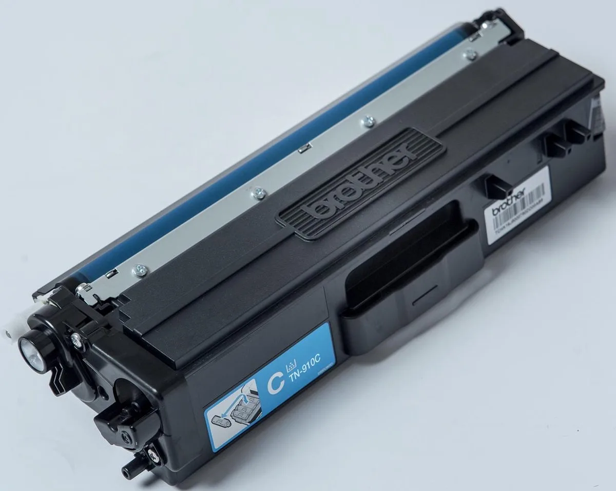 toner, 9.000 pagina's, OEM TN-910C, 4 stuks de Brother en Cyaan – photo produit