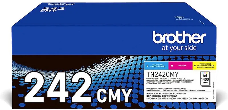 Toner TN-242CMY TN242CMY Origineel Cyaan, Magenta, Geel 1400 bladzijden de Brother – photo produit