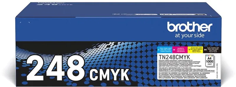 Toner TN-248VAL Value Pack 4er BK/C/M/Y by Brother in Kleurloos – product photo