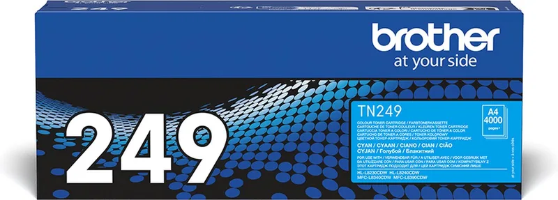 Toner TN-249C Cyan bis zu 4.000 Seiten ISO/IEC 19798 de Brother en Cyaan – photo produit