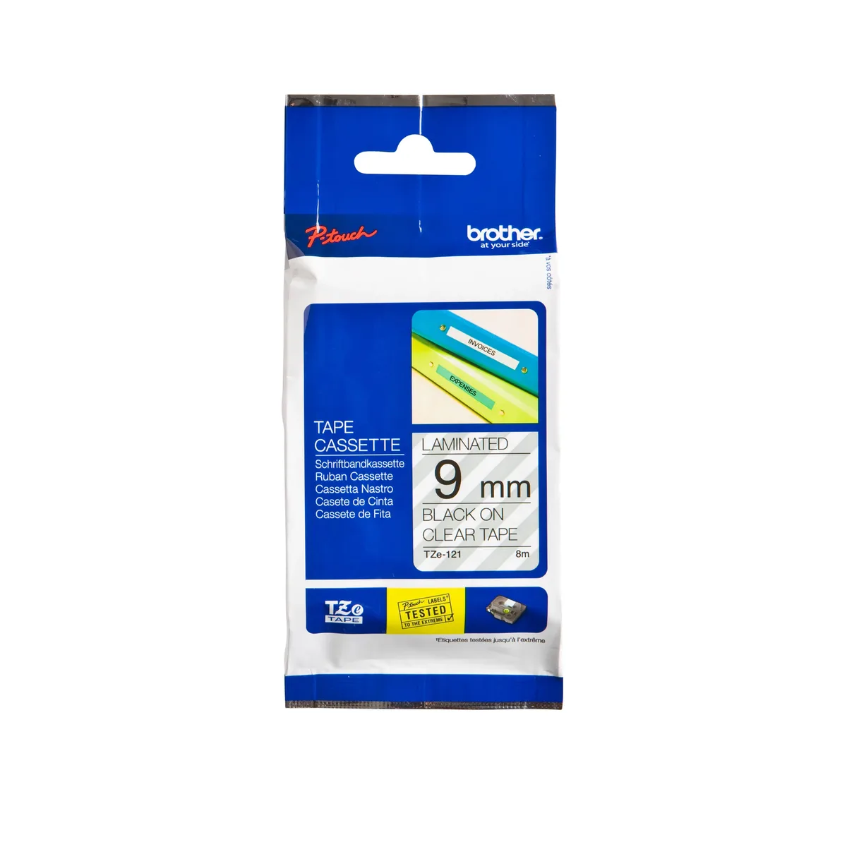 TZE-121 labelprinter-tape | 25 stuks van Brother – productfoto