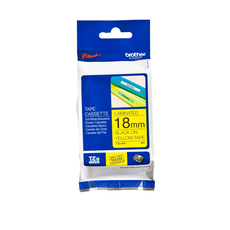 TZE-641 labelprinter-tape Zwart op geel | 25 stuks by Brother – product photo
