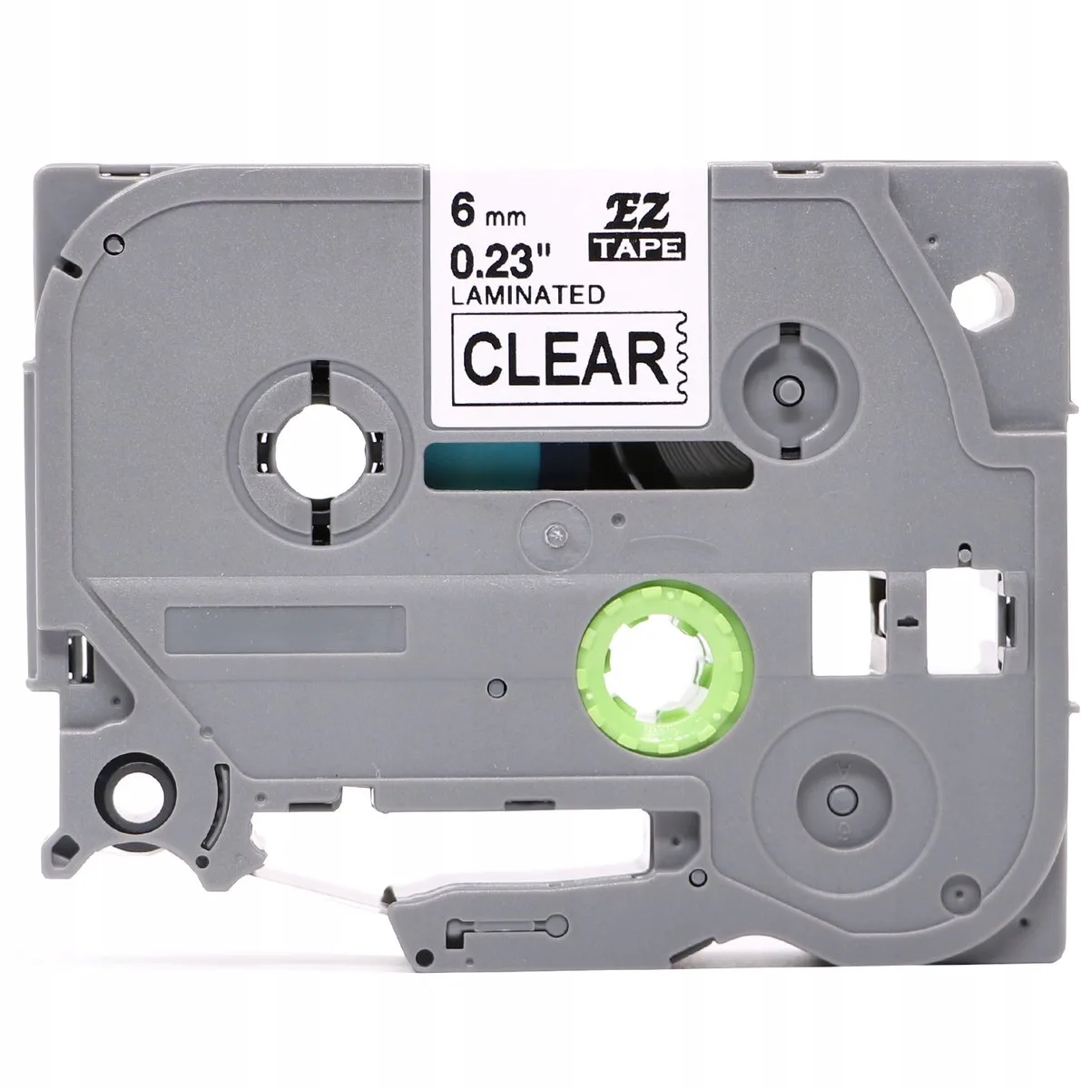 TZe-FX111 Flexibele Tape 6mm voor Brother P-Touch by Brother in Zwart op Transparant – product photo