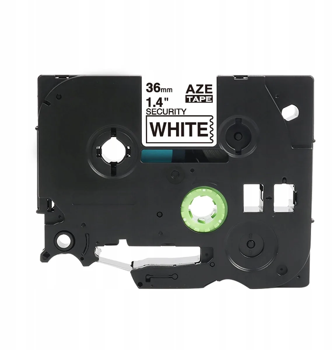 TZe-S261 tape, 36mm, sterk klevend, zwarte opdruk van Brother in Wit – productfoto