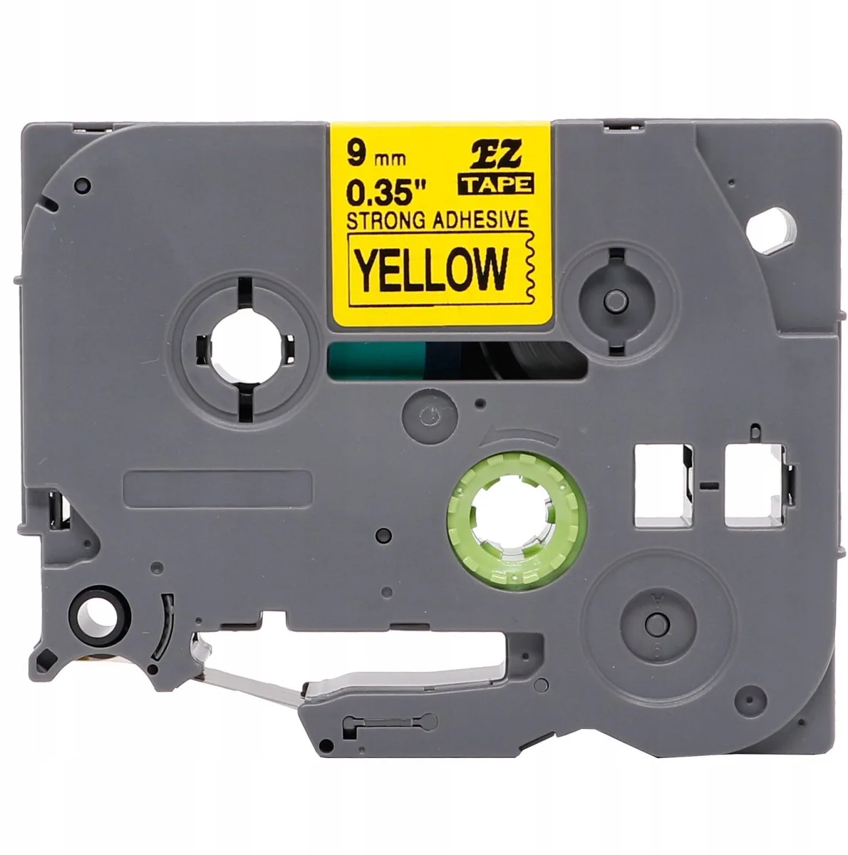 TZe-S621 tape 9mm, sterke lijm van Brother in Geel, Zwart – productfoto