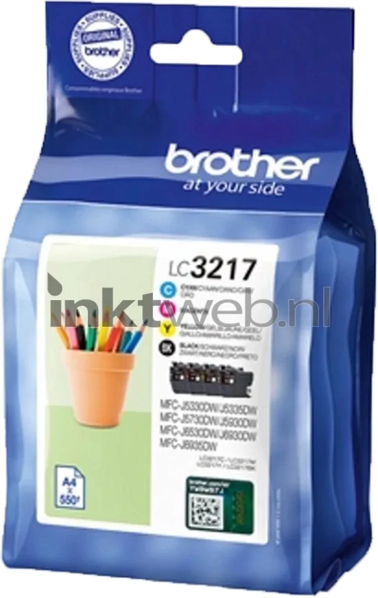 Value Pack LC3217BK/C/M/Y by Brother in Black – product photo