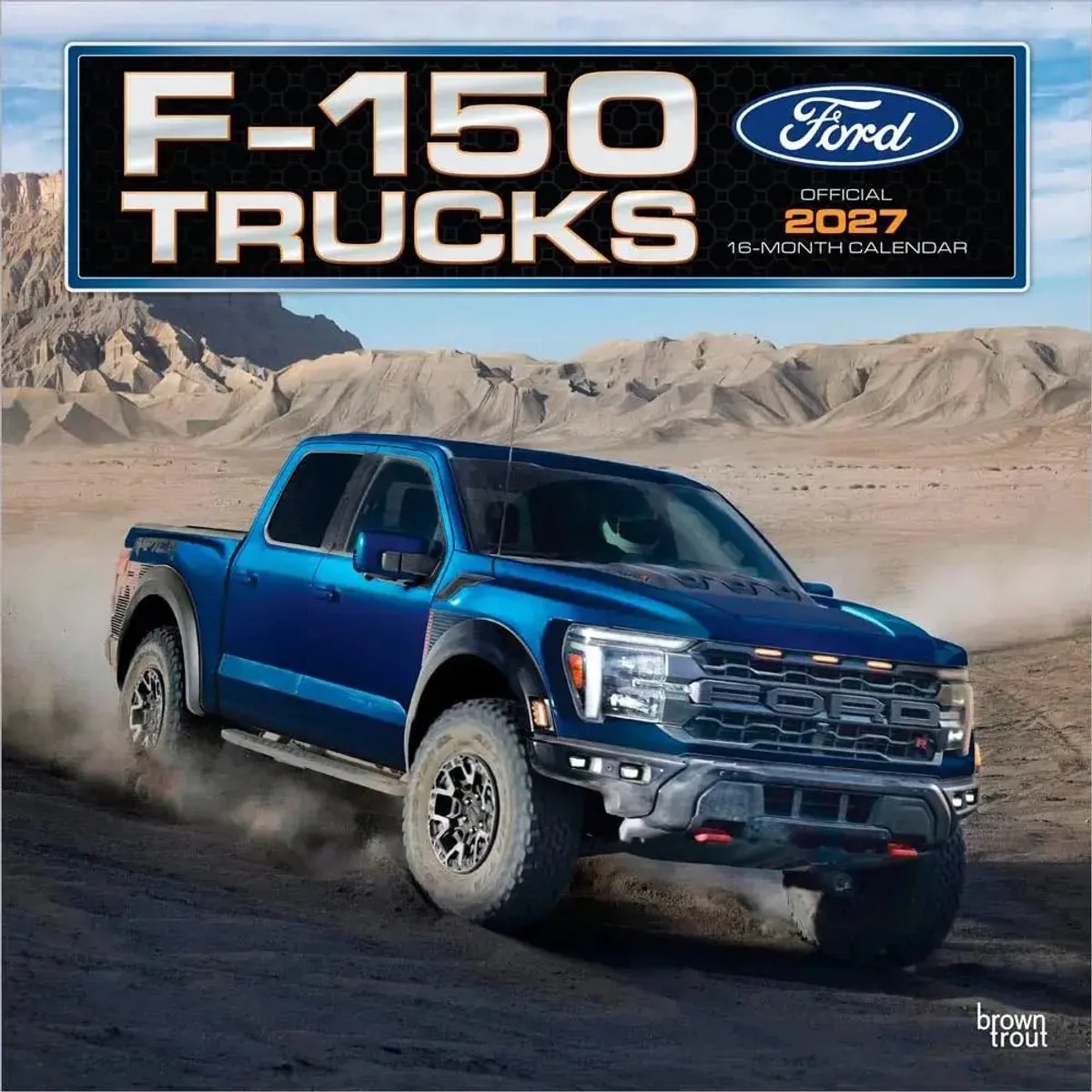 Ford F150 Trucks Kalender 2027 van BrownTrout in Blauw – productfoto