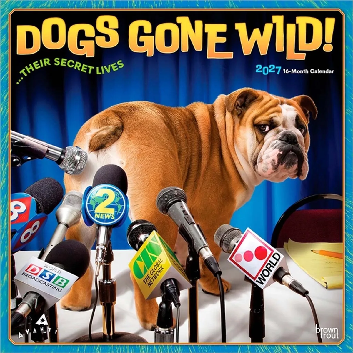 Honden Party Kalender 2027 van BrownTrout in Meerkleurig – productfoto
