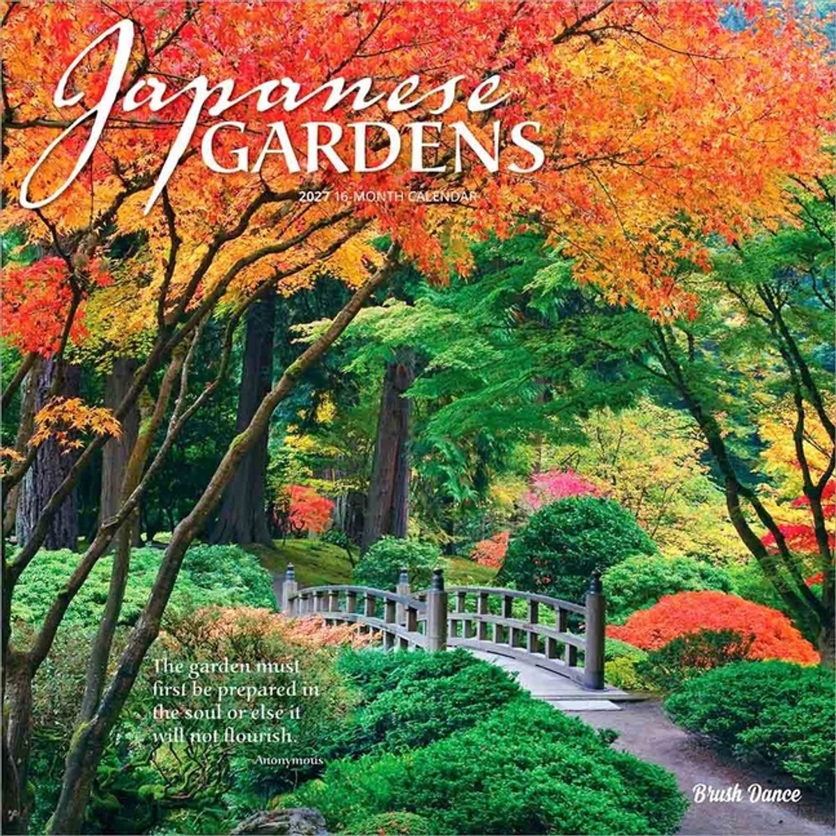 Japanese Gardens Kalender 2027 van BrownTrout in Meerkleurig – productfoto