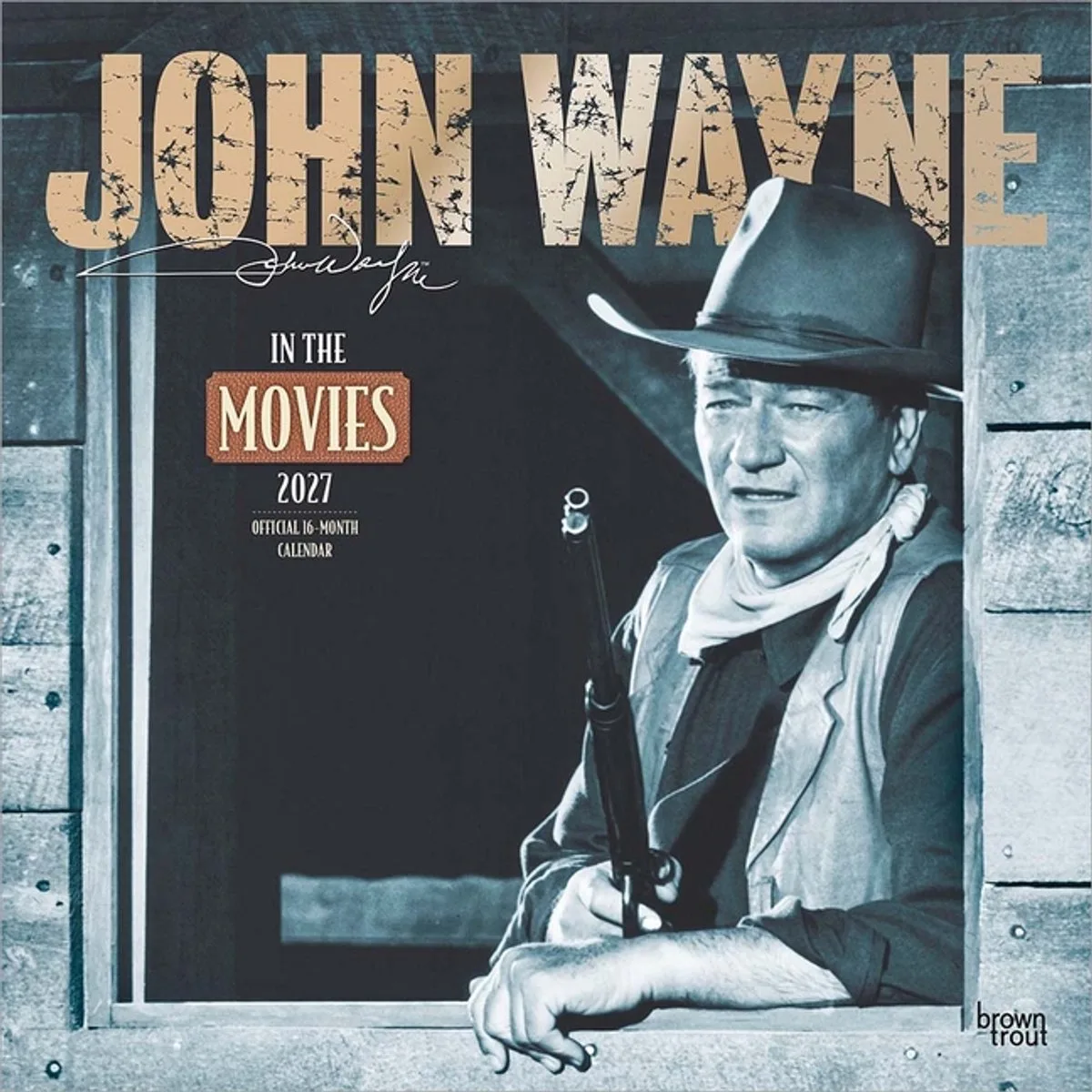 John Wayne Movies Kalender 2027 von BrownTrout – Produktfoto