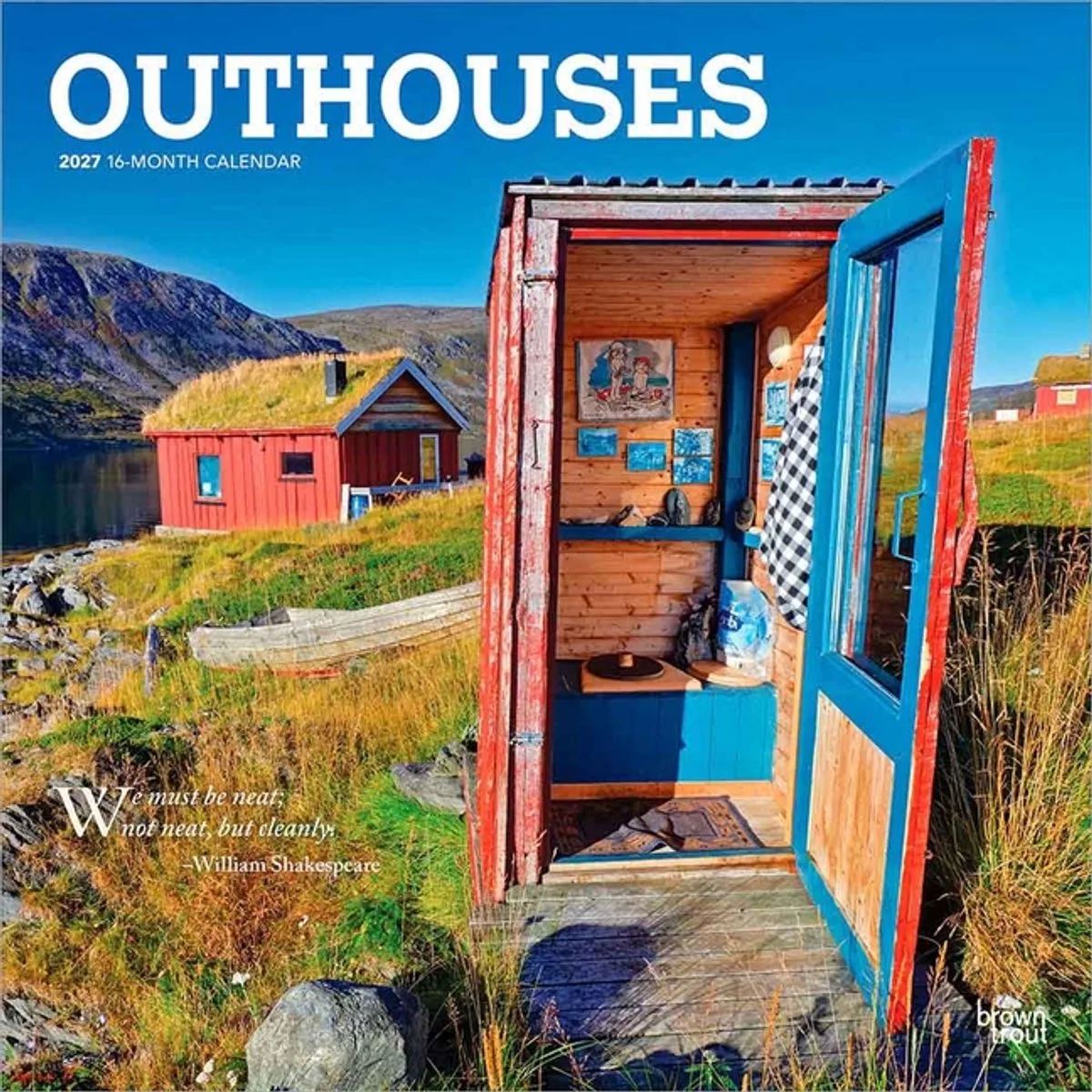 Outhouses Kalender 2027 von BrownTrout – Produktfoto