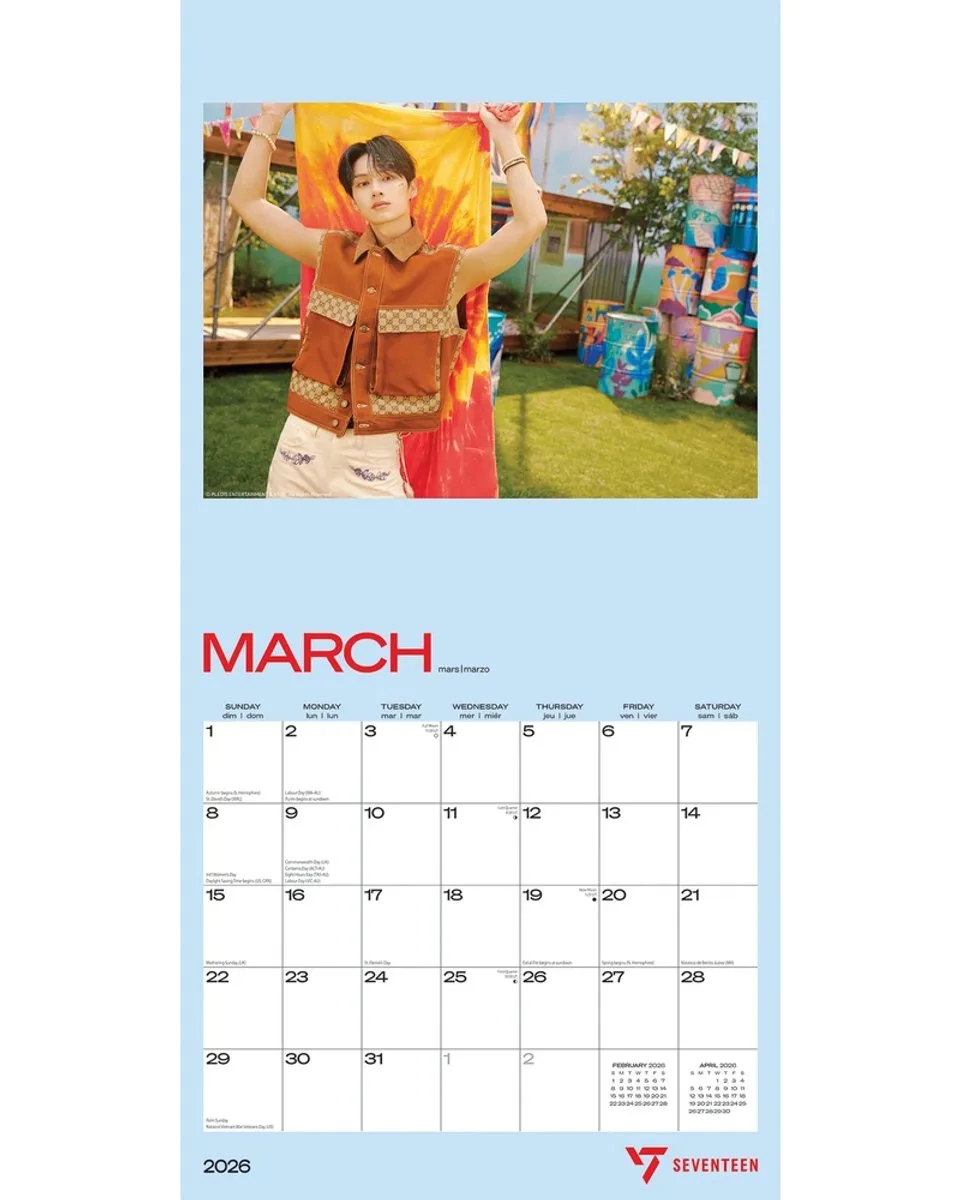 Seventeen Kalender 2026 van BrownTrout – productfoto