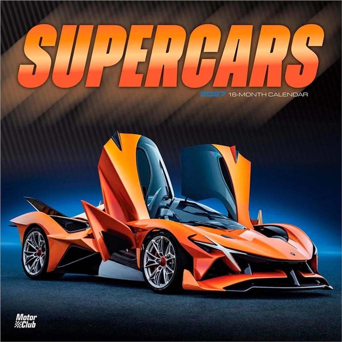 Supercars Kalender 2027 de BrownTrout en Noir – photo produit