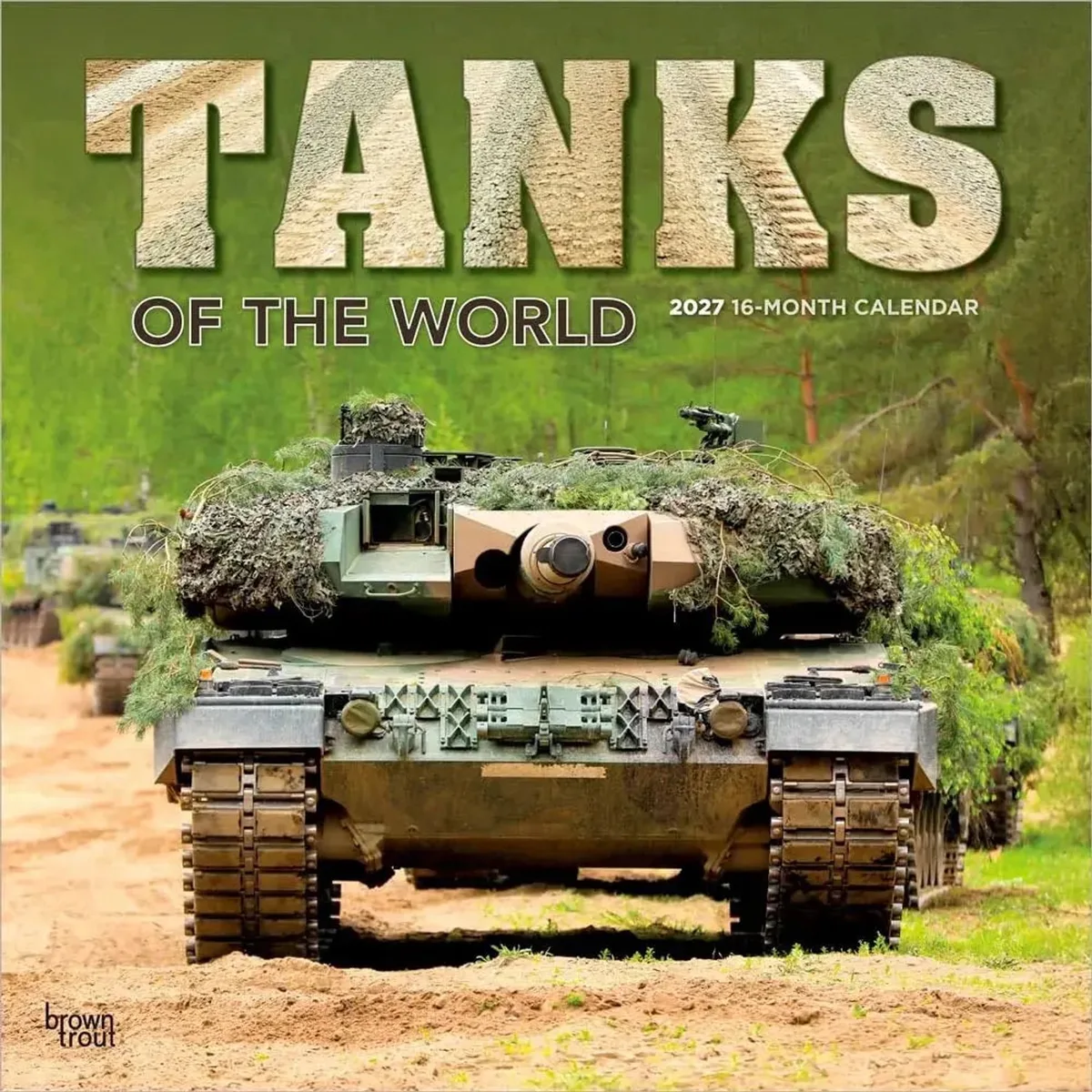Tanks of the World Kalender 2027 van BrownTrout in Groen – productfoto