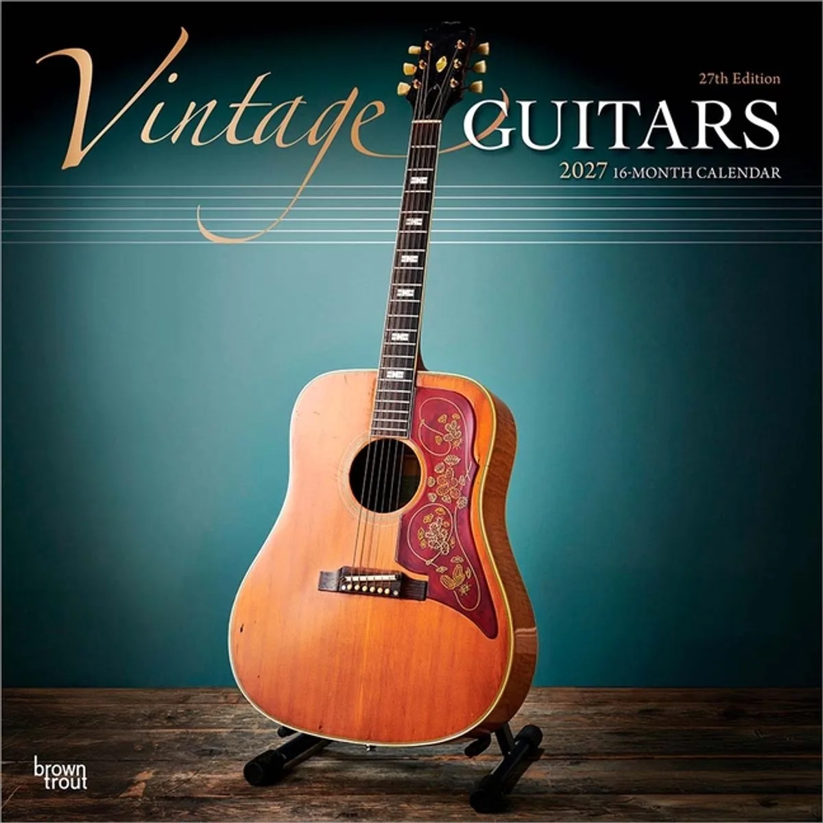 Vintage Guitars Kalender 2027 de BrownTrout – photo produit