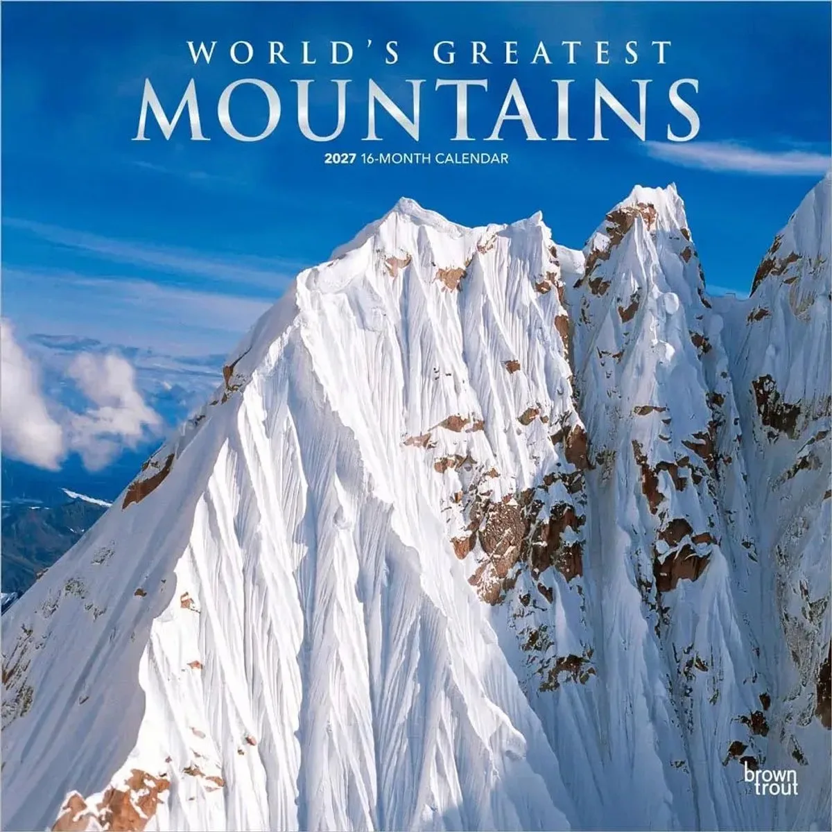 World's Greatest Mountains Kalender 2027 de BrownTrout en Multicolore – photo produit