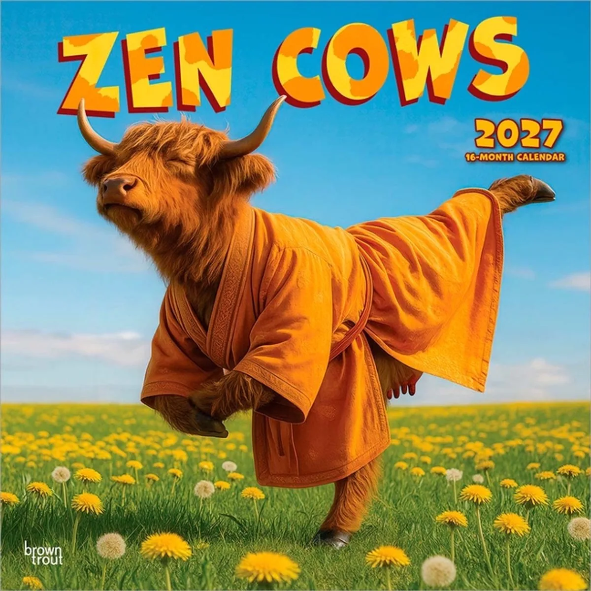Zen Koeien Kalender 2027 van BrownTrout in Meerkleurig – productfoto