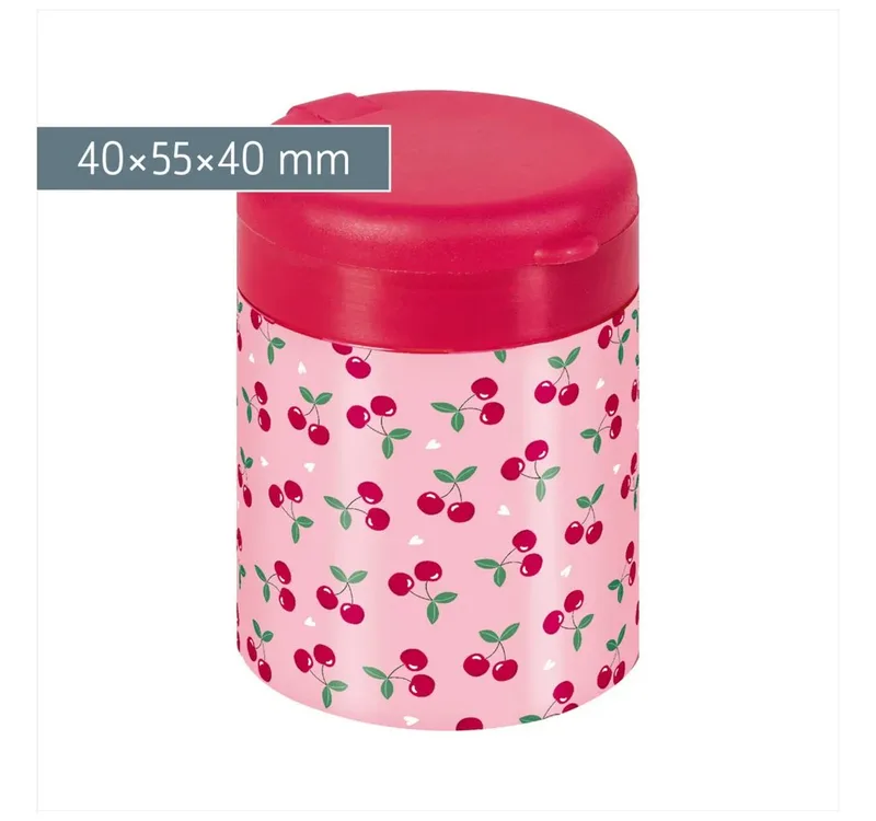 Anspitzer BRUNNEN Dosenspitzer Fruity Love Metalldoppelspitzer rosa de Brunnen – photo produit