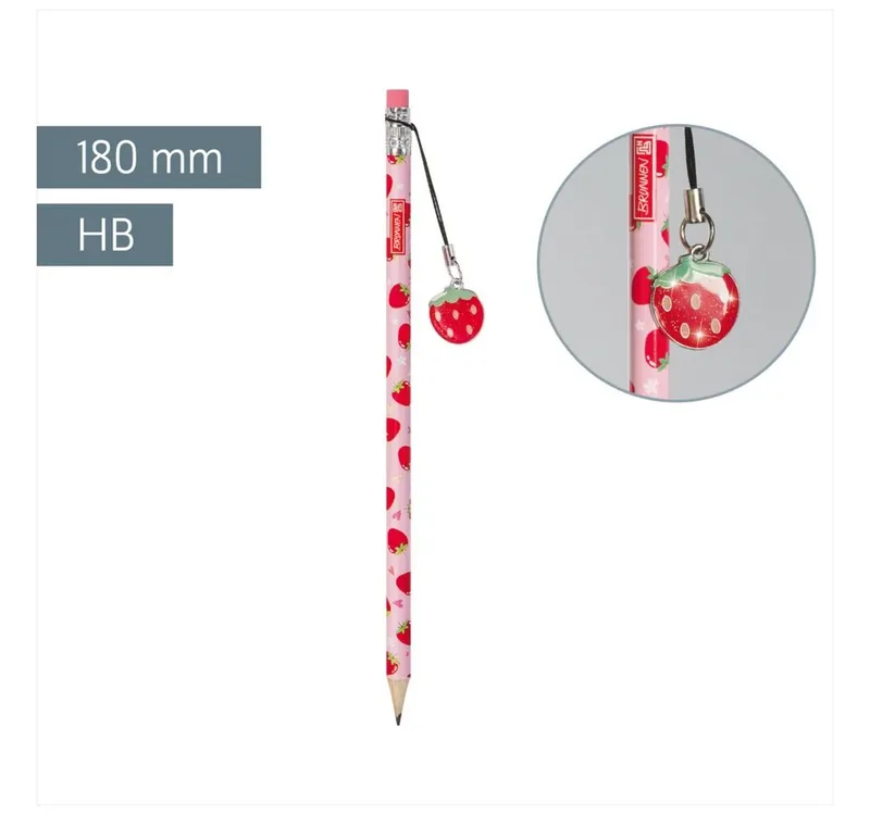 Bleistift BRUNNEN Bleistift HB Fruity Love, 180 mm, zufälliges Design von Brunnen – Produktfoto