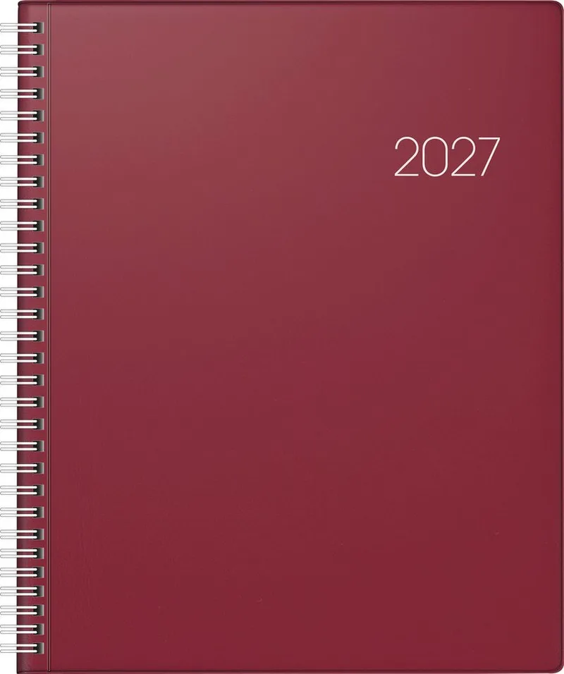 Buchkalender 2027 BRUNNEN Buchkalender 21x26cm 2S/1W Folie von Brunnen – Produktfoto