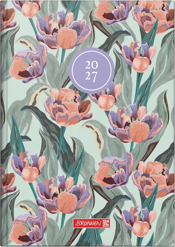 Buchkalender BRUNNEN Buchkalender 795 2027 "Botanical" A5, Papier: 1 Seite = 1 Tag de Brunnen en Multicolore – photo produit