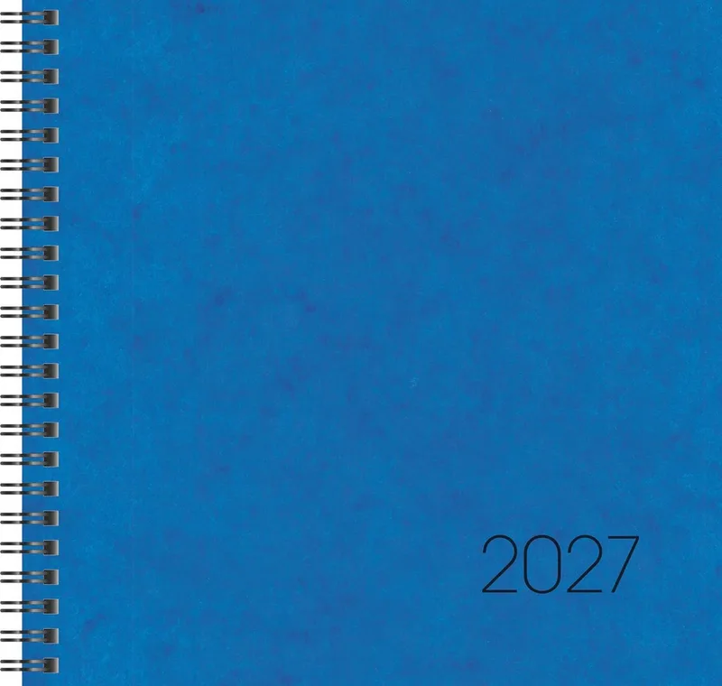 Buchkalender BRUNNEN Buchkalender Mod. 766 2027, 210×205 mm, Karton by Brunnen in Blue – product photo