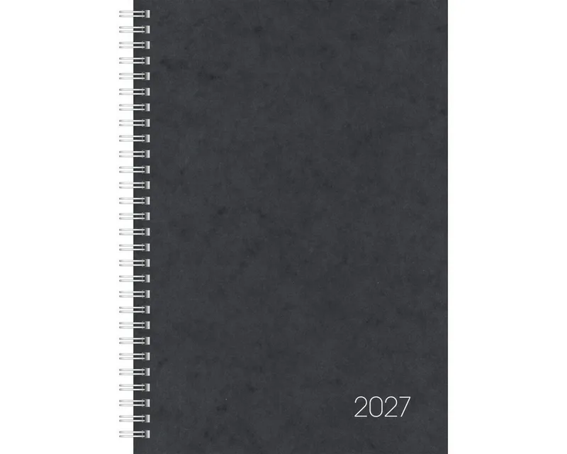 Buchkalender Buchkalender 797 16,8x24cm 1 Woche/2 Seiten Karton-Einband 202 von Brunnen in Schwarz – Produktfoto