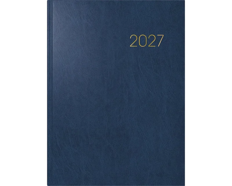 Buchkalender Buchkalender 797 16,8x24cm 1 Woche/2 Seiten Miradur-Einband 2027 de Brunnen en Bleu – photo produit