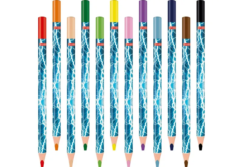 Buntstift Jumbo Buntstifte 12erPack Ninja Power von Brunnen – Produktfoto
