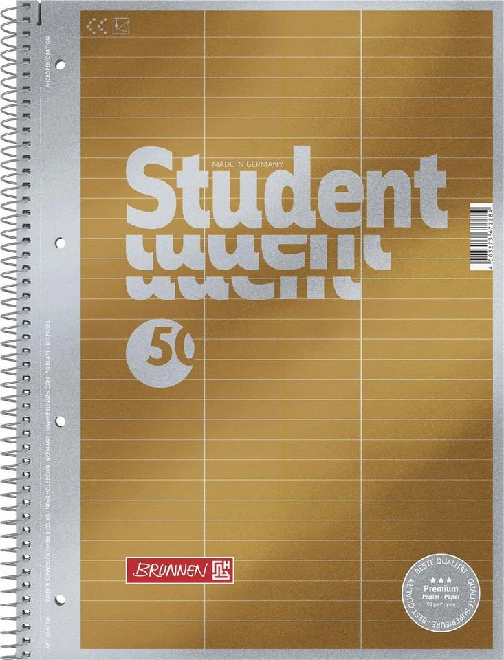 Collegeblock BRUNNEN Collegeblock A4 Lineatur 54 Vokabeln von Brunnen – Produktfoto