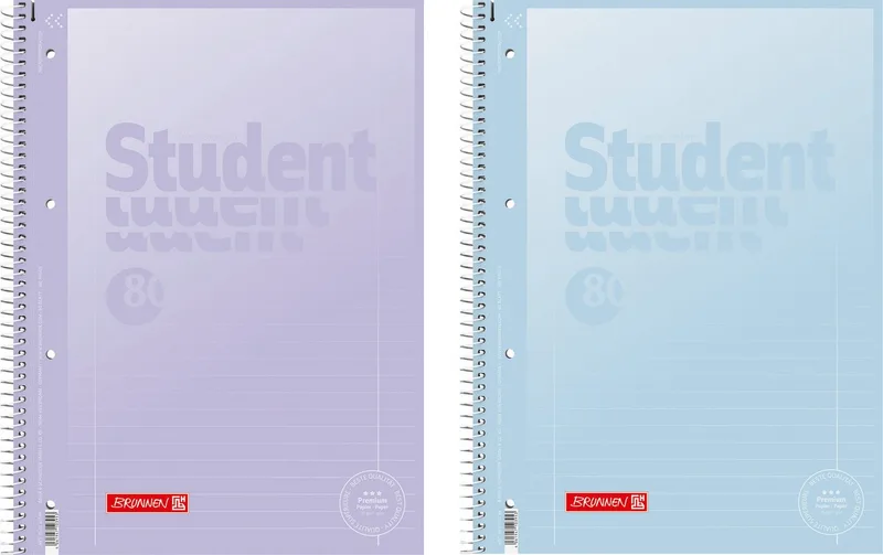 Collegeblock Collegebl A4 Lin27 90g Pastell 2 de Brunnen – photo produit