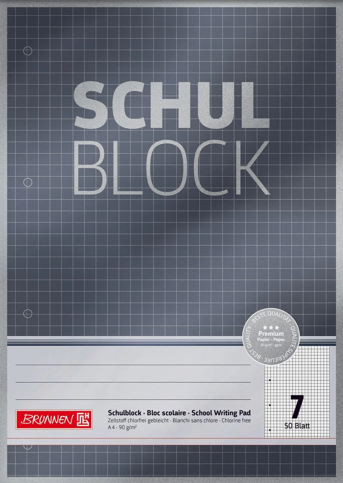 Collegeblock DIN A4 fra Brunnen – produktbillede