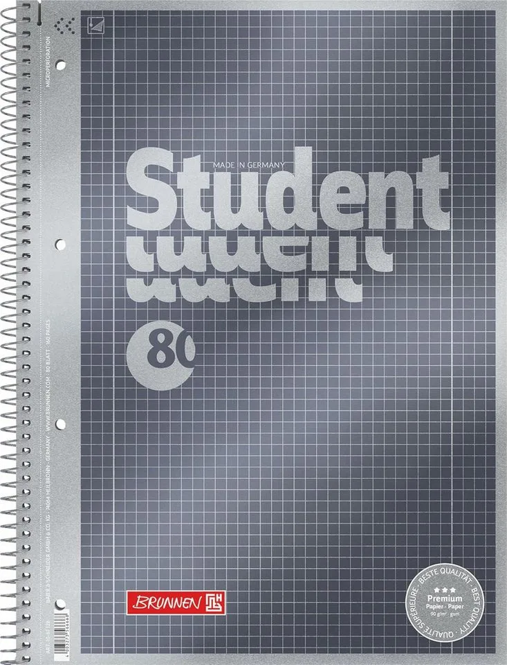 Collegeblock Premium Collegeblock A4 - Ihr perfekter Begleiter für Studium & Beruf by Brunnen – product photo
