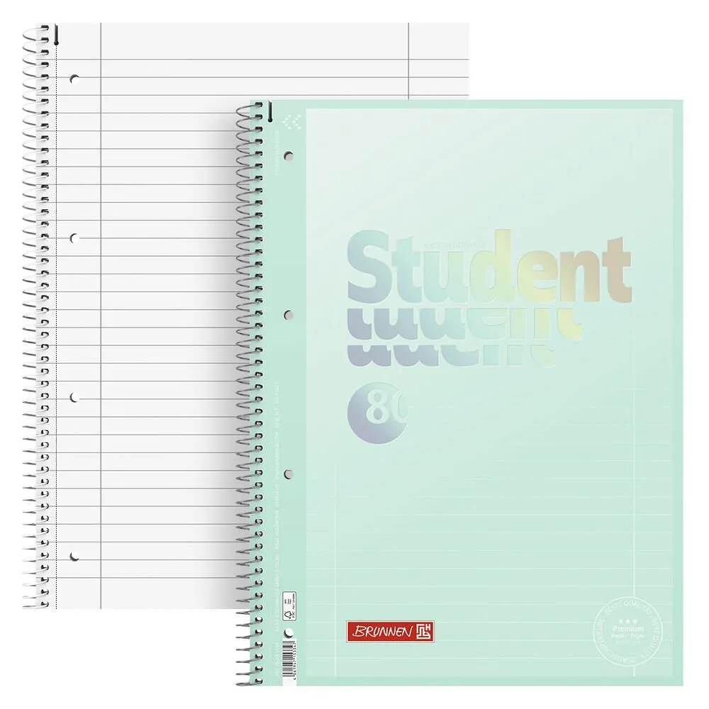 Collegeblock Premium Student 27 DIN A4 liniert fra Brunnen – produktbillede