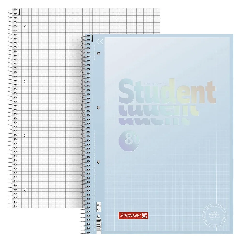 Collegeblock Premium Student 28 DIN A4 kariert by Brunnen – product photo
