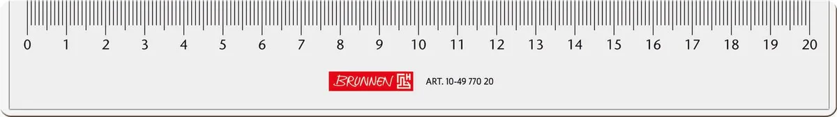 Lineal 20 cm van Brunnen – productfoto