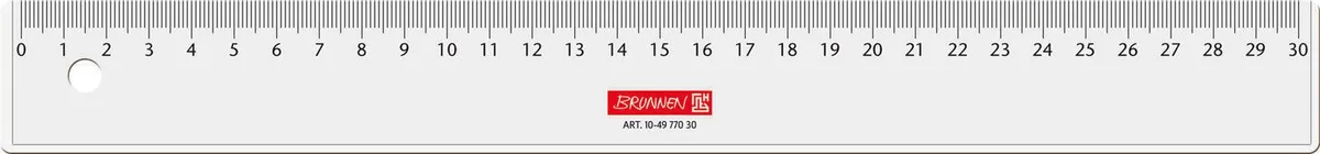 Lineal 30 cm från Brunnen – produktbild