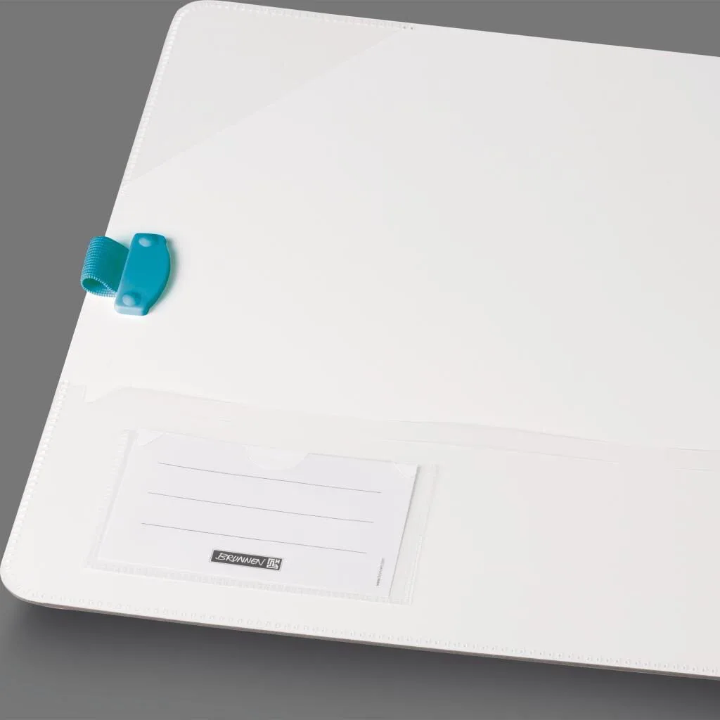 Ordner Rückenbreite 7 cm DIN A4 Kunststoff türkis by Brunnen – product photo