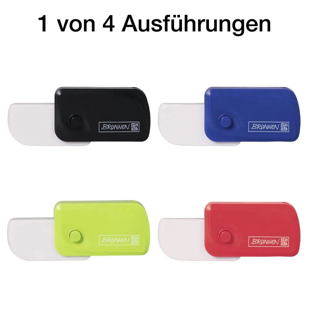 Radiergummi grün, rot, blau, schwarz fra Brunnen – produktbillede