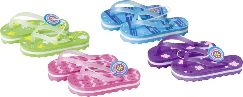 Radiergummi Radierer FlipFlops 4x3cm farbig sortiert von Brunnen – Produktfoto