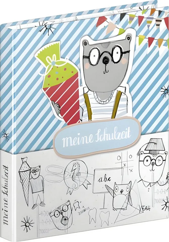 Ringbuchmappe BRUNNEN Ringbuch A4 Schulzeit mit Register 106558501 by Brunnen – product photo