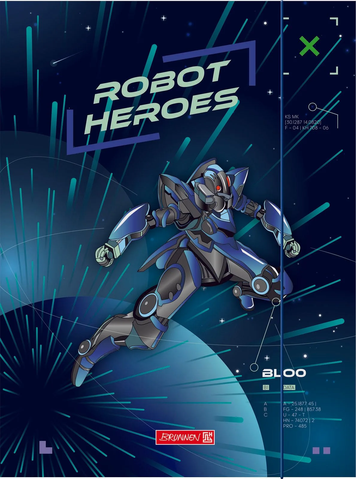 Sammelmappe ROBOT HEROES DIN A3 dunkelblau, mint, 1 St. van Brunnen – productfoto