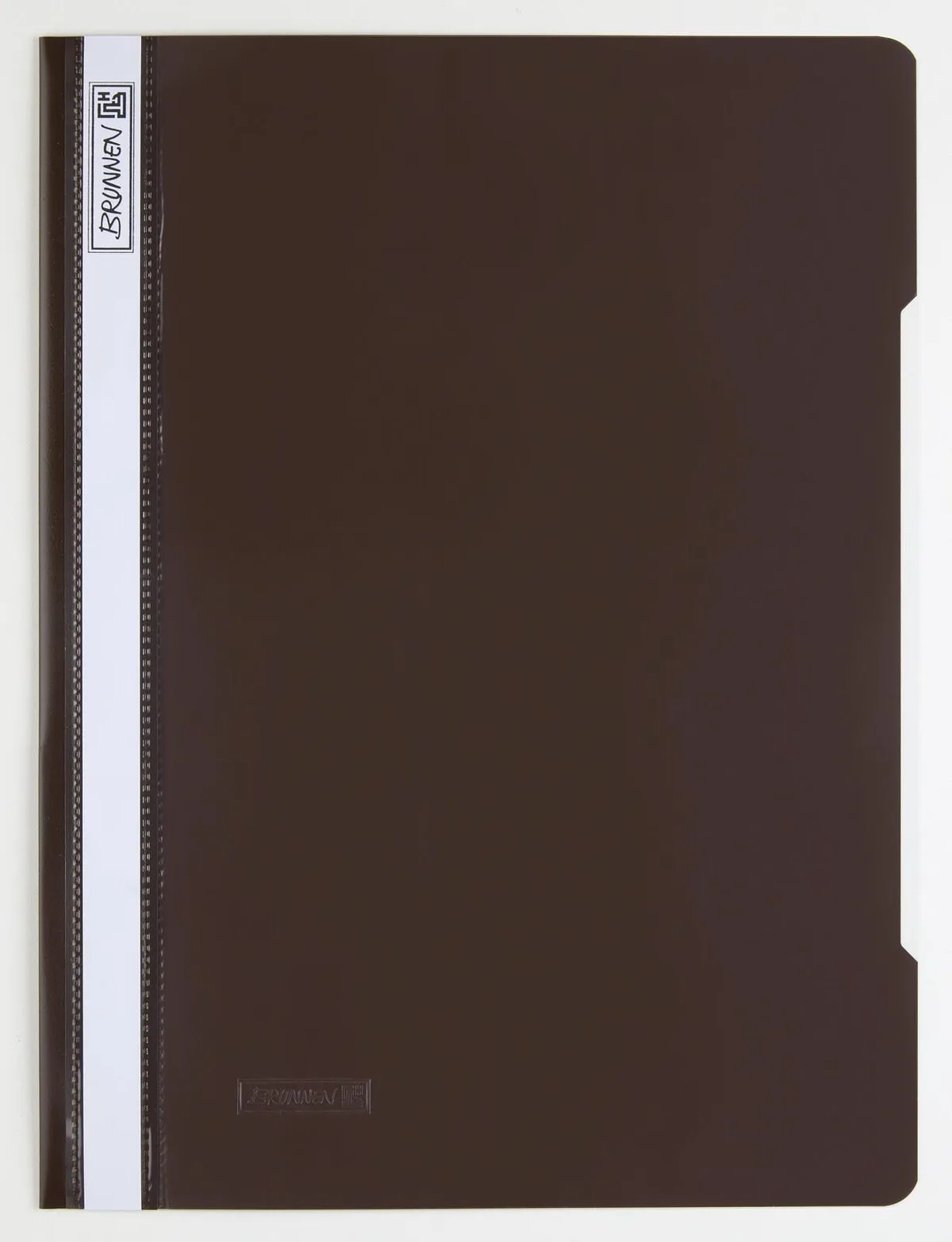 Schnellhefter DIN A4 überbreit PVC braun von Brunnen – Produktfoto